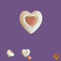 Liggend hart met askamer