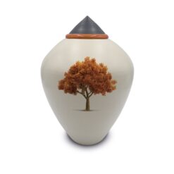 Urn model CSU 114, Zeefdruk Kleurenfoto Boom