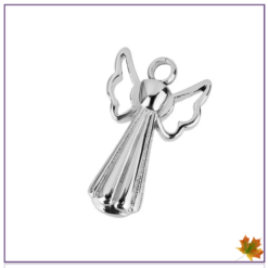 Engel urn zilver kleurig