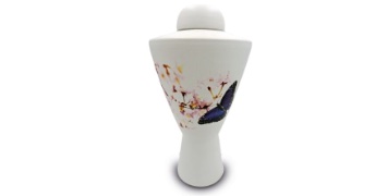 Keramische urn model CSU 106, Zeefdruk kleurenfoto