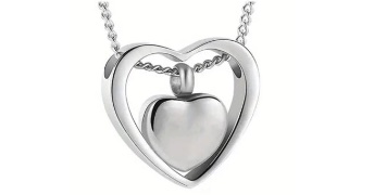 Ashanger / Assieraad - Hart zilver
