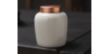 Mini urn Keramisch wit